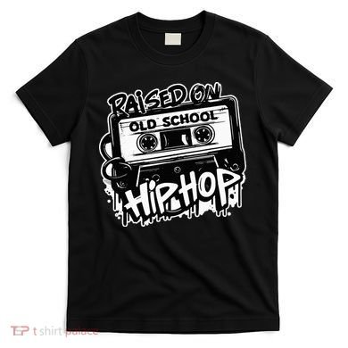 Raised On Old School Hip Hop Anniversary Cassette Graffiti T-Shirt