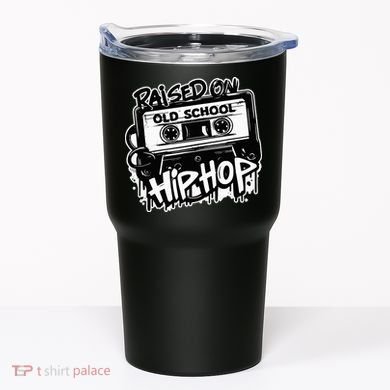 Raised On Old School Hip Hop Anniversary Cassette Graffiti Tumbler