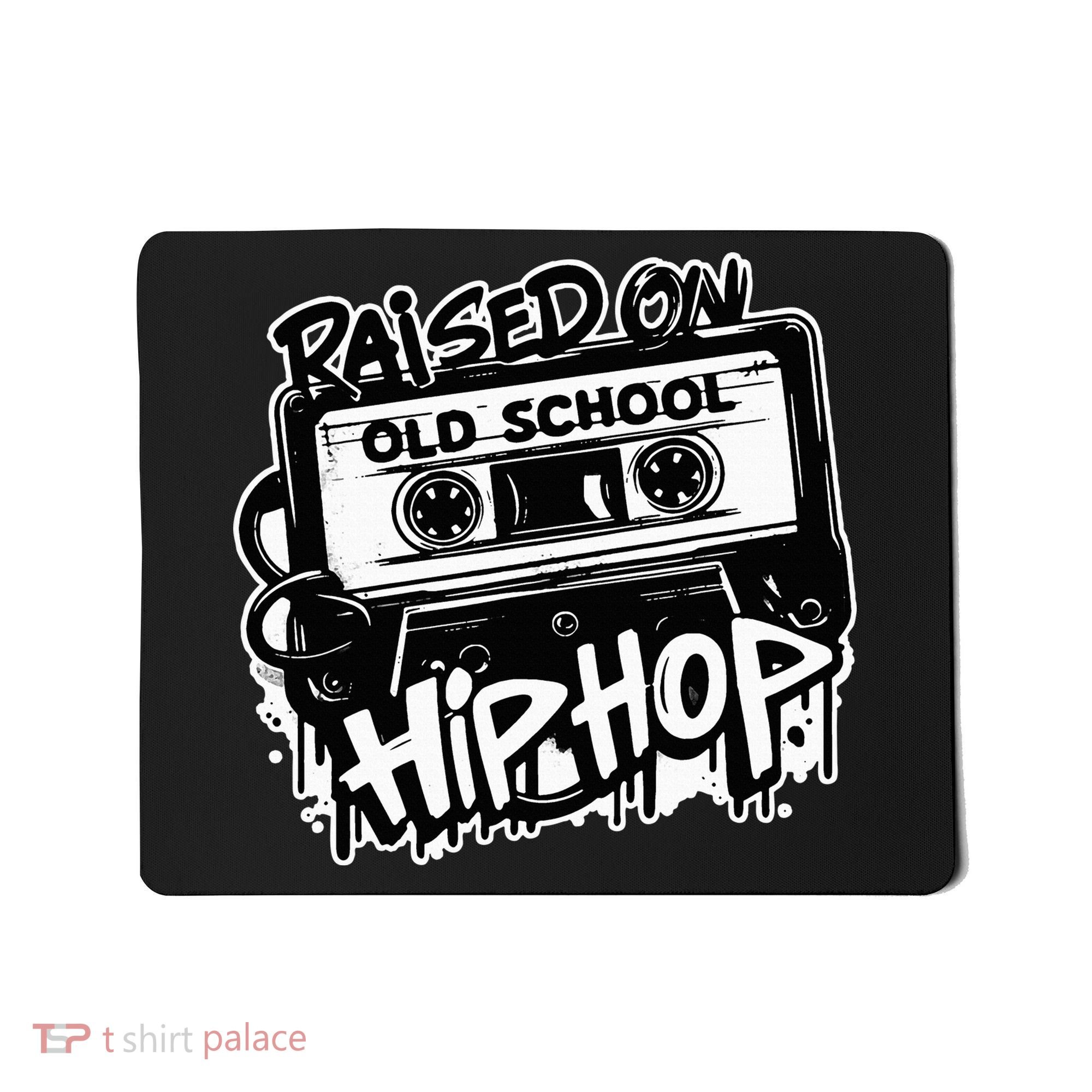 Raised On Old School Hip Hop Anniversary Cassette Graffiti Mousepad