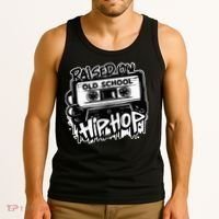 Raised On Old School Hip Hop Anniversary Cassette Graffiti Tank Top thumb 3