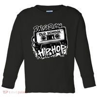 Raised On Old School Hip Hop Anniversary Cassette Graffiti Toddler Long Sleeve Shirt thumb 0