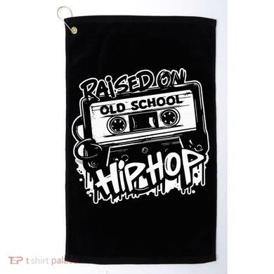 Raised On Old School Hip Hop Anniversary Cassette Graffiti Golf Towel