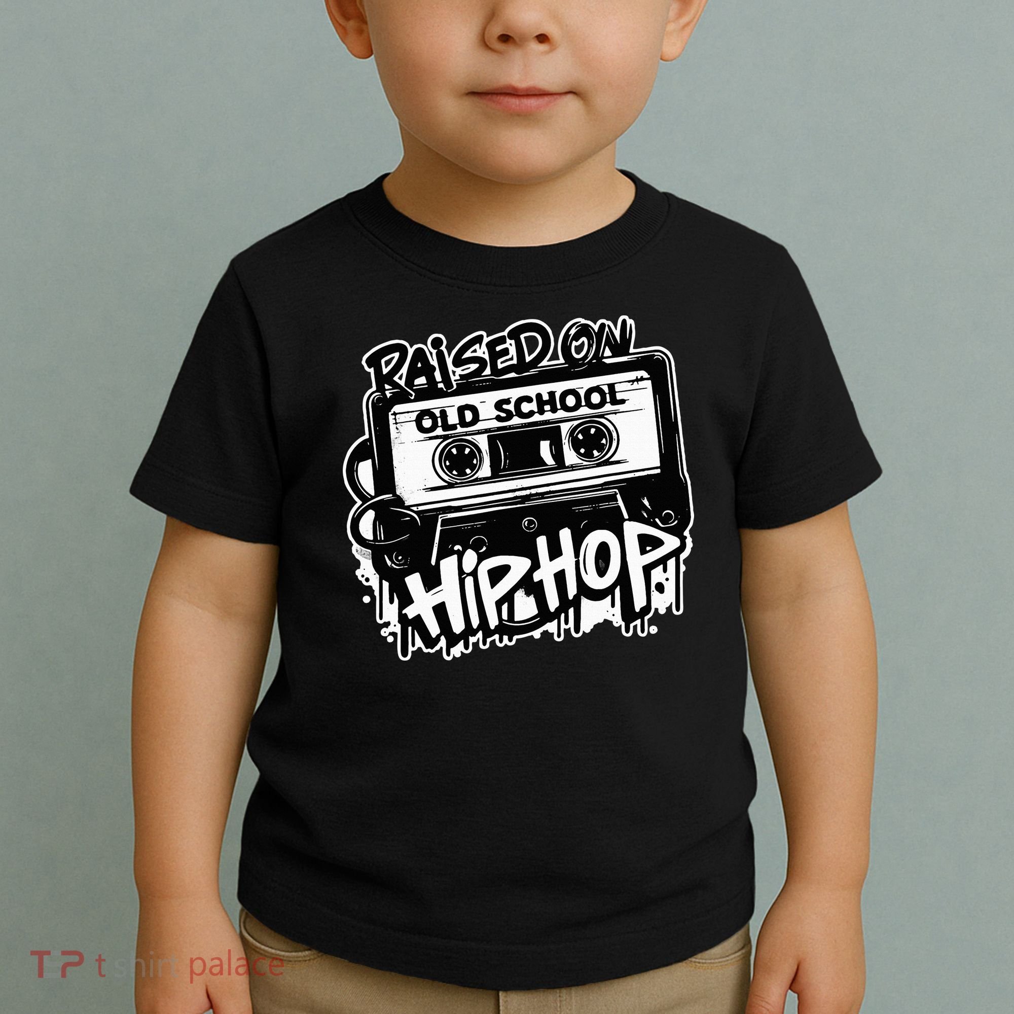 Raised On Old School Hip Hop Anniversary Cassette Graffiti Toddler T-Shirt