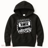 Raised On Old School Hip Hop Anniversary Cassette Graffiti Kids Hoodie thumb 0