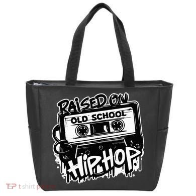 Raised On Old School Hip Hop Anniversary Cassette Graffiti Tote Bag