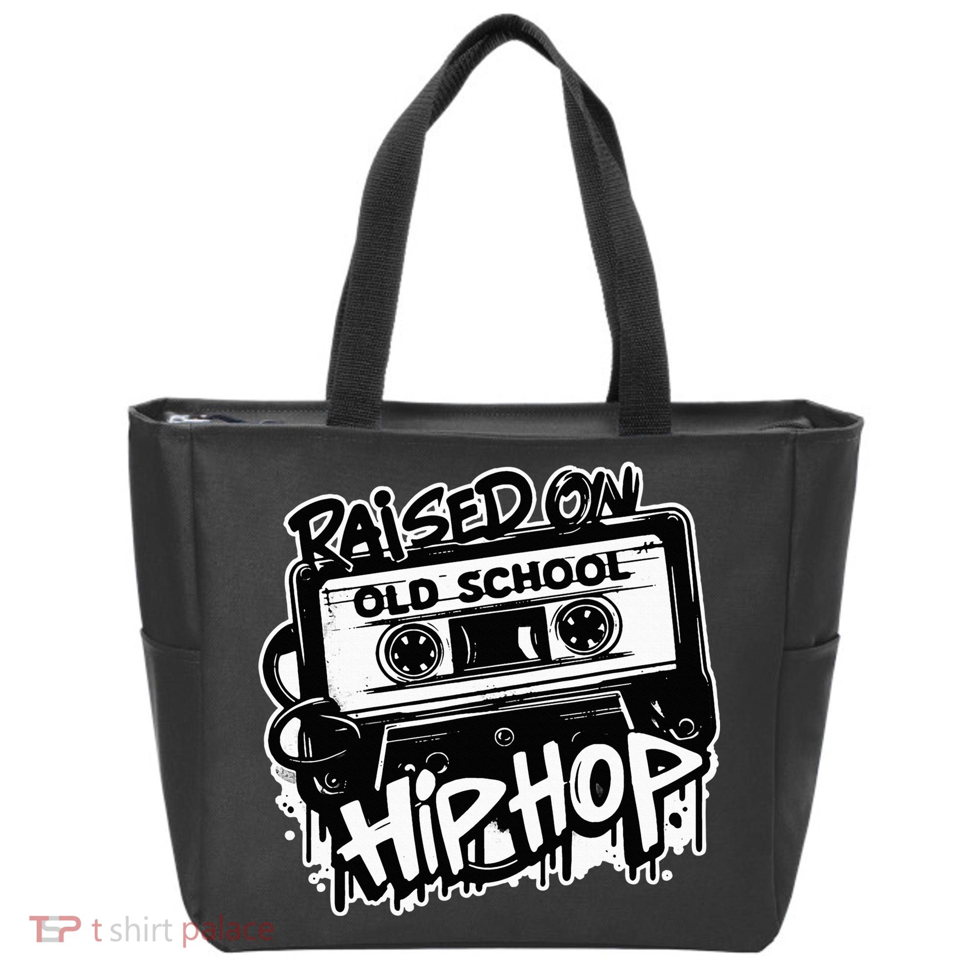 Raised On Old School Hip Hop Anniversary Cassette Graffiti Tote Bag