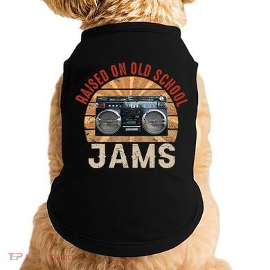 Raised On Old School Jams Hip Hop Doggie Tank