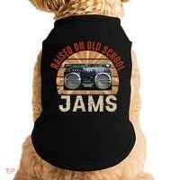 Raised On Old School Jams Hip Hop Doggie Tank thumb 0