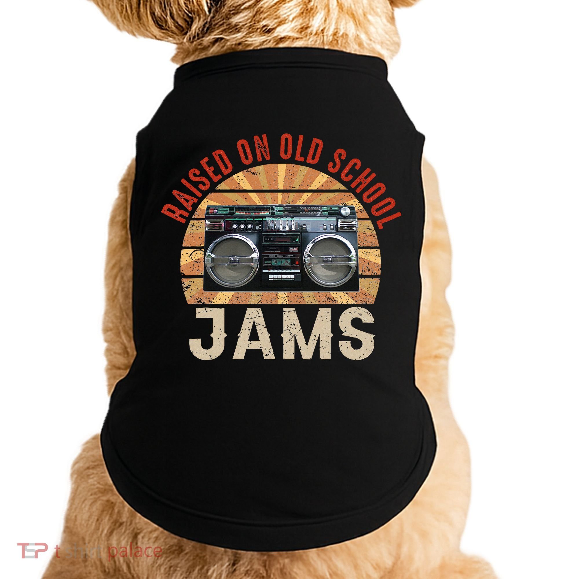 Raised On Old School Jams Hip Hop Doggie Tank