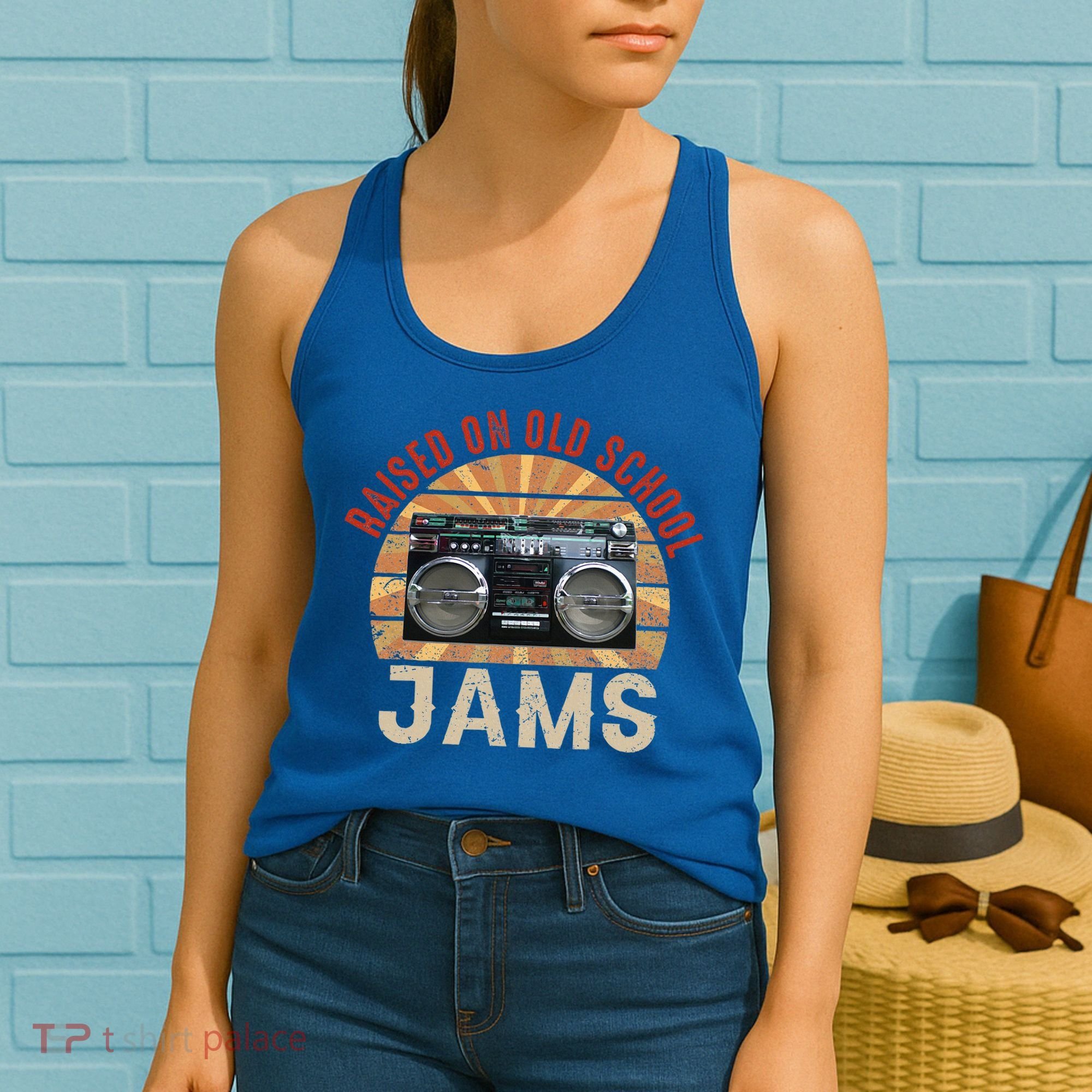 Raised On Old School Jams Hip Hop Women's Tank Top