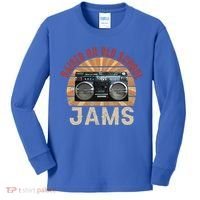 Raised On Old School Jams Hip Hop Kids Long Sleeve Shirt thumb 0