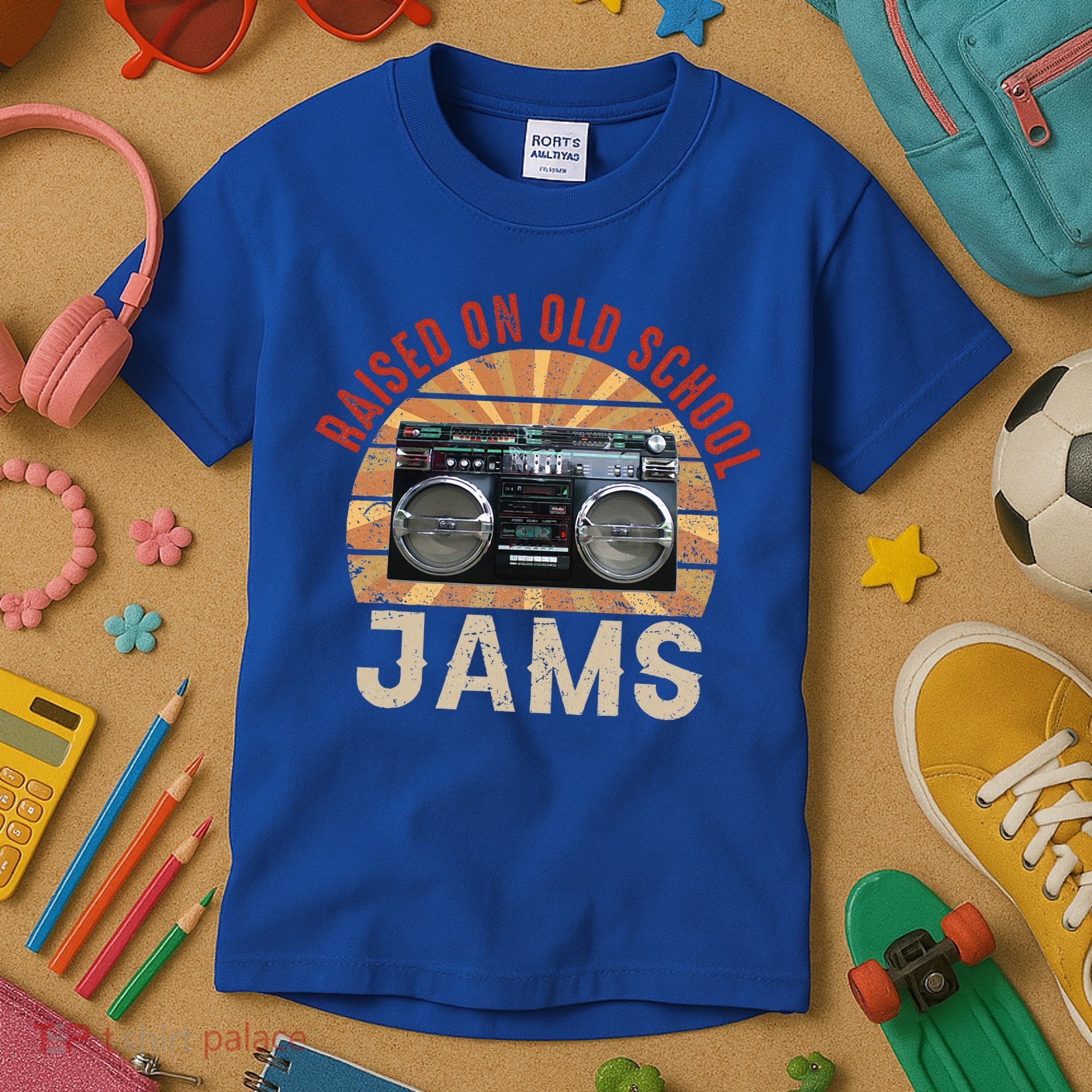 Raised On Old School Jams Hip Hop Kids T-Shirt