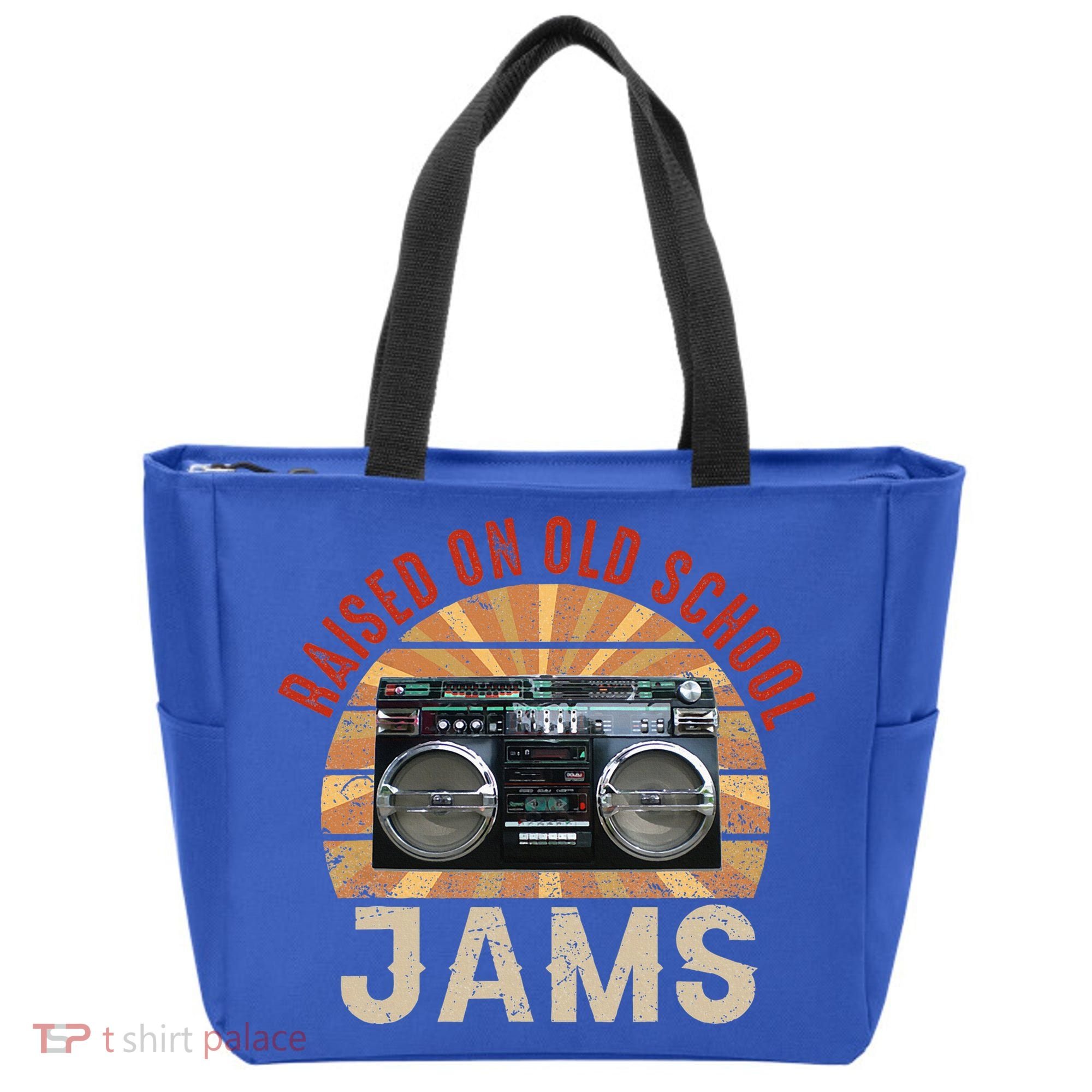 Raised On Old School Jams Hip Hop Tote Bag