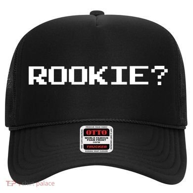 Rookie? Retro Video Game Pixel Basketball Logo Hat