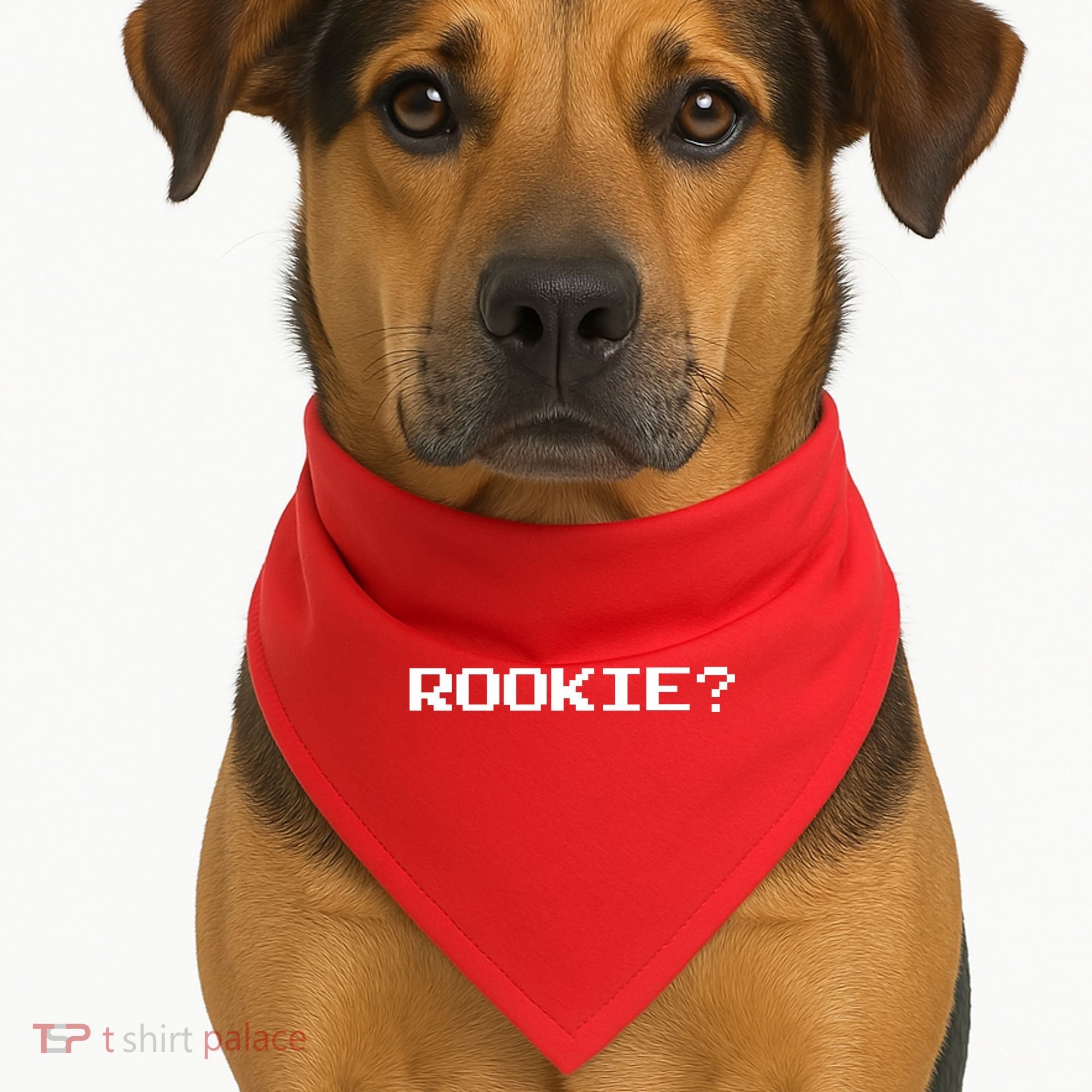 Rookie? Retro Video Game Pixel Basketball Logo USA-Made Doggie Bandana
