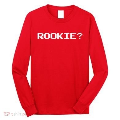 Rookie? Retro Video Game Pixel Basketball Logo Long Sleeve Shirt
