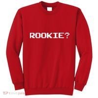 Rookie? Retro Video Game Pixel Basketball Logo Sweatshirt thumb 0