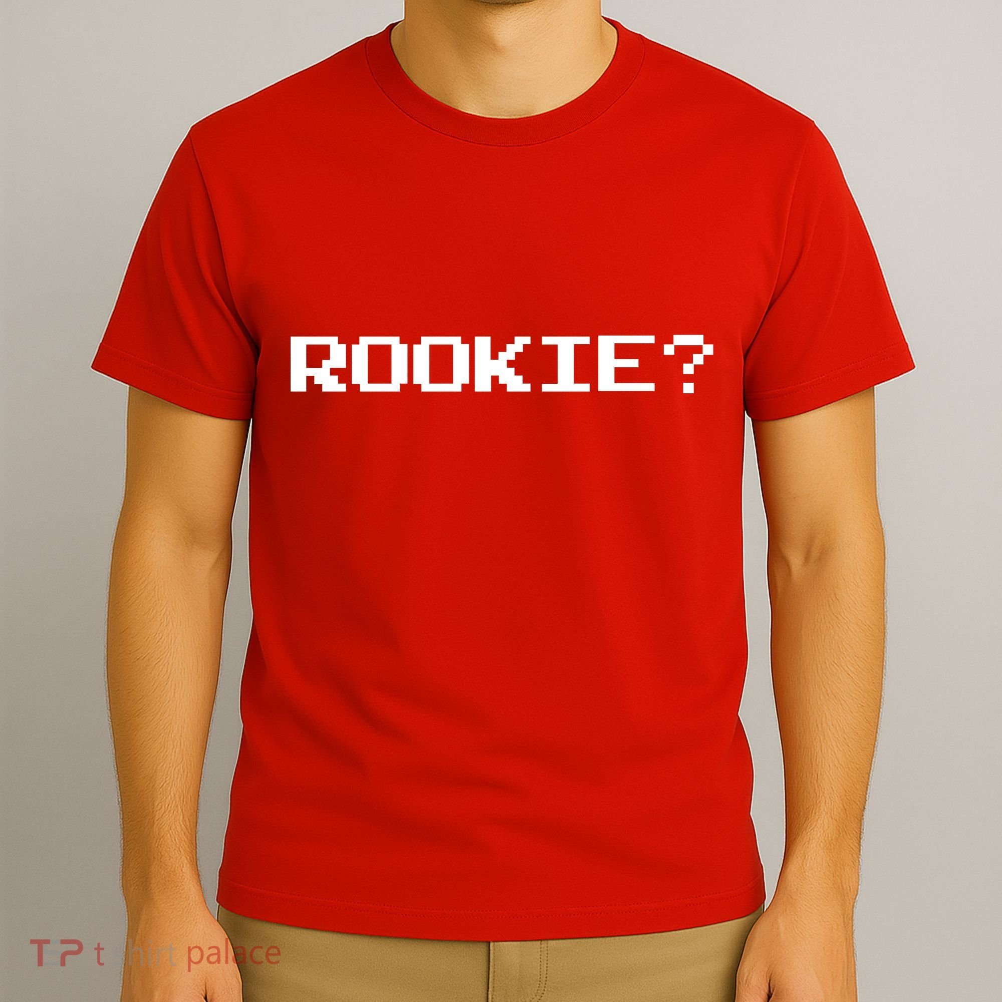 Rookie? Retro Video Game Pixel Basketball Logo T-Shirt