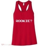Rookie? Retro Video Game Pixel Basketball Logo Women's Tank Top thumb 0