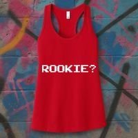 Rookie? Retro Video Game Pixel Basketball Logo Women's Tank Top thumb 3