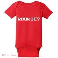 Rookie? Retro Video Game Pixel Basketball Logo Baby Bodysuit thumb 0