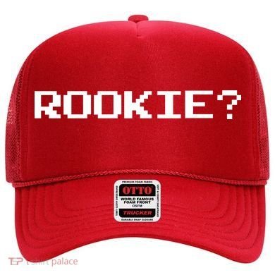 Rookie? Retro Video Game Pixel Basketball Logo Hat