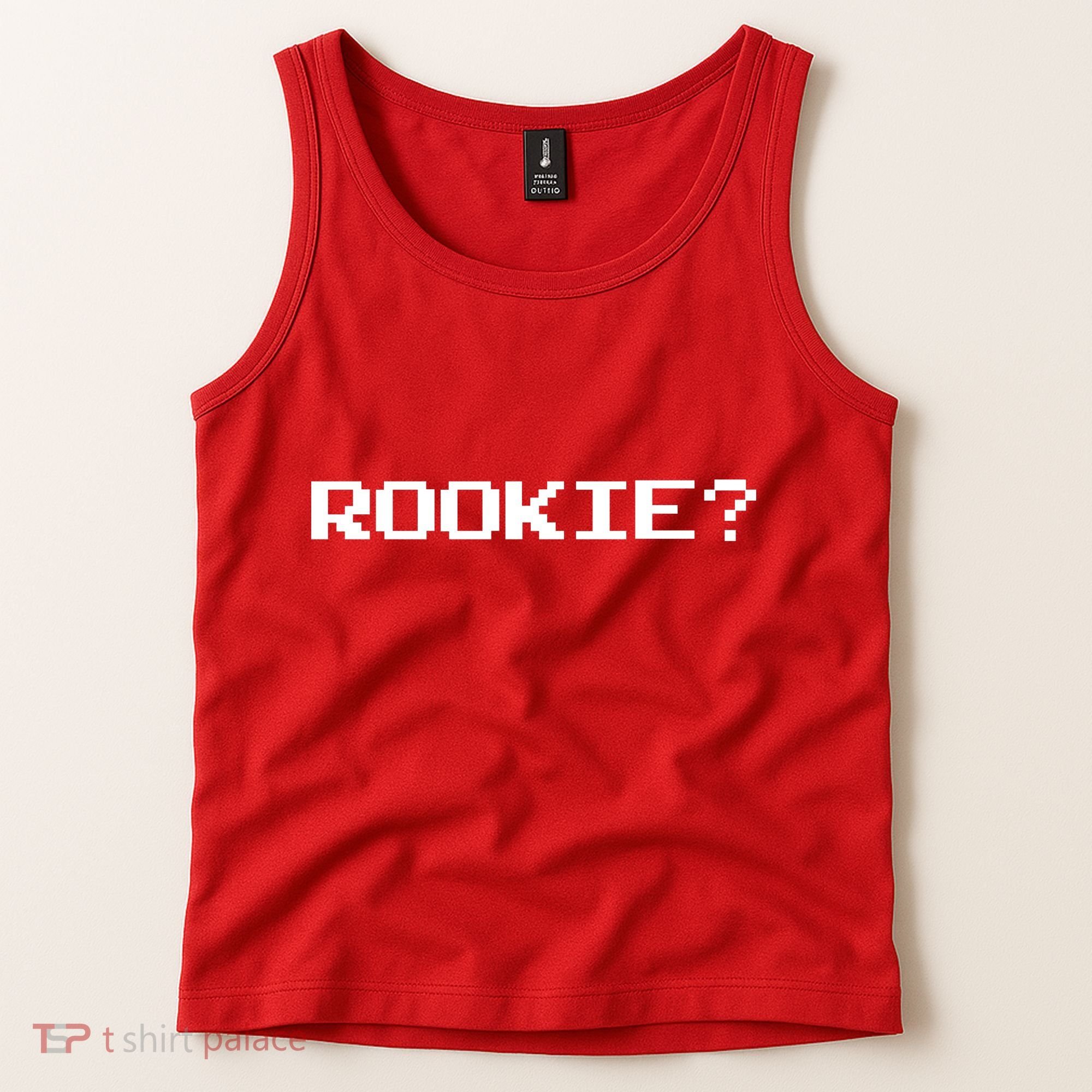Rookie? Retro Video Game Pixel Basketball Logo Tank Top