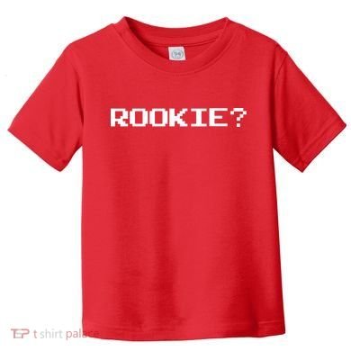Rookie? Retro Video Game Pixel Basketball Logo Toddler T-Shirt