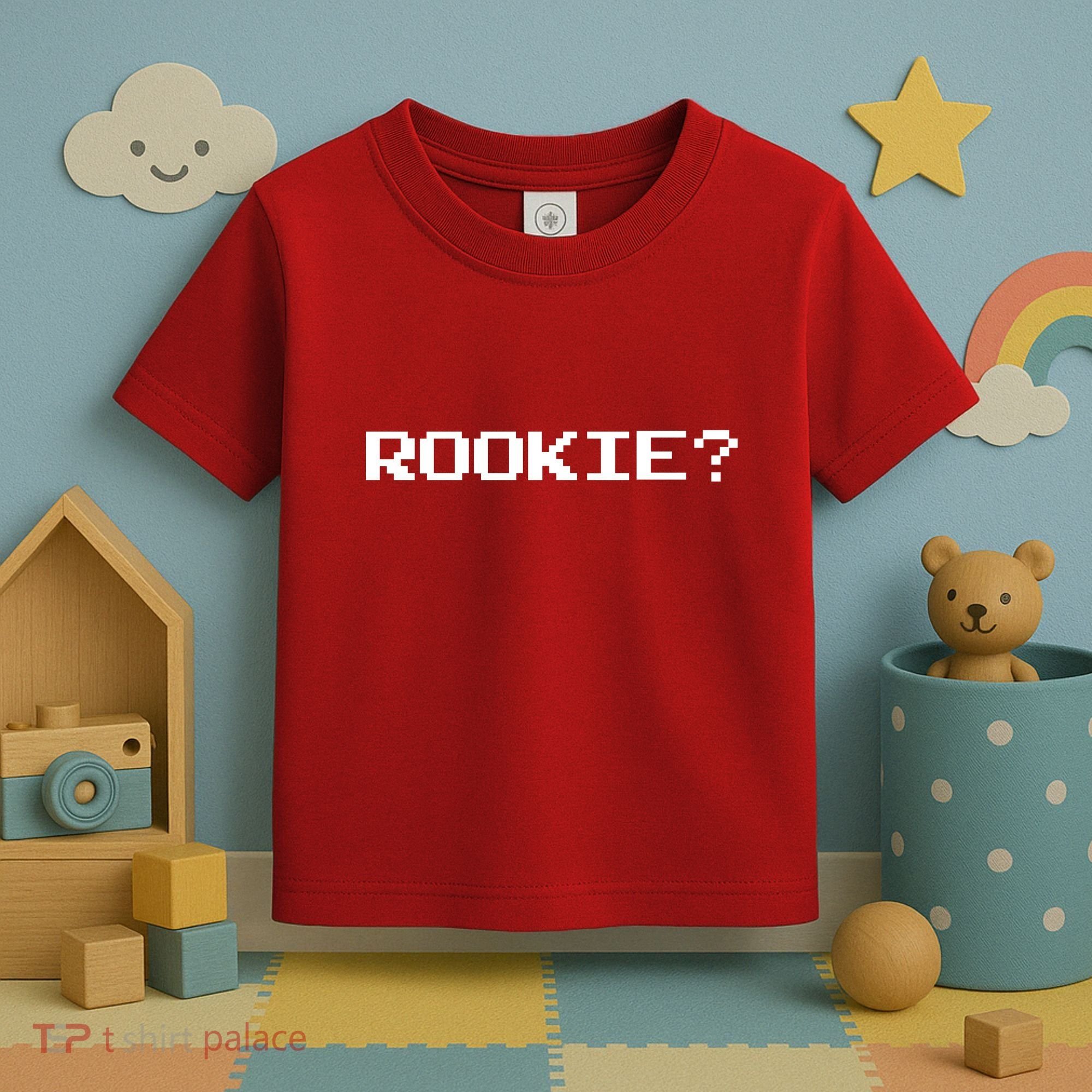 Rookie? Retro Video Game Pixel Basketball Logo Toddler T-Shirt