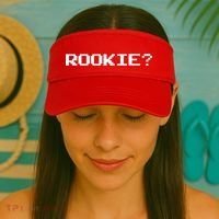 Rookie? Retro Video Game Pixel Basketball Logo Visor thumb 2
