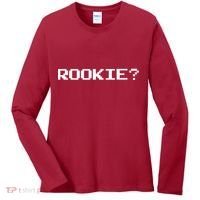 Rookie? Retro Video Game Pixel Basketball Logo Women's Long Sleeve Shirt thumb 0