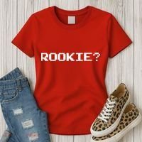 Rookie? Retro Video Game Pixel Basketball Logo Women's T-Shirt thumb 3