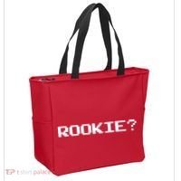 Rookie? Retro Video Game Pixel Basketball Logo Tote Bag thumb 2