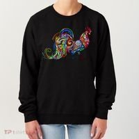 Rooster Trippy Cockerel Cock Women's Sweatshirt thumb 0