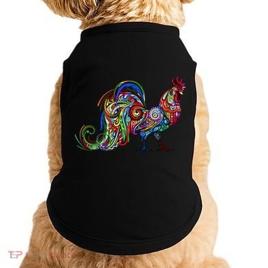 Rooster Trippy Cockerel Cock Doggie Tank