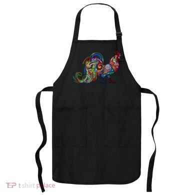 Rooster Trippy Cockerel Cock Apron