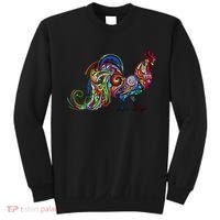 Rooster Trippy Cockerel Cock Sweatshirt thumb 0