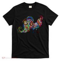 Rooster Trippy Cockerel Cock T-Shirt thumb 0