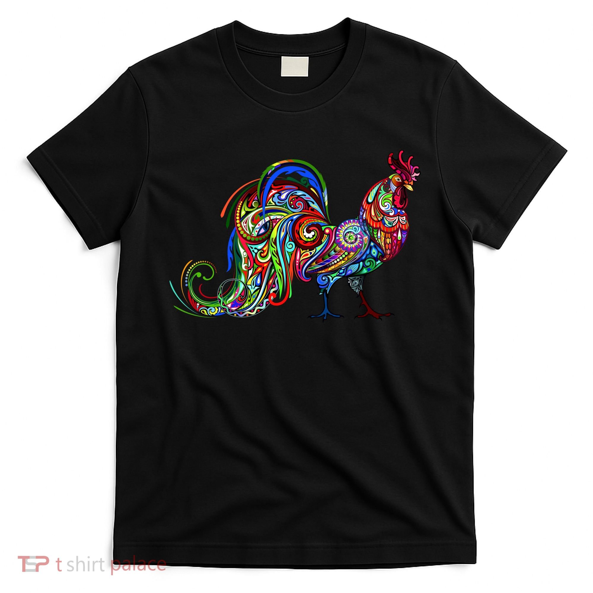 Rooster Trippy Cockerel Cock T-Shirt
