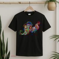 Rooster Trippy Cockerel Cock T-Shirt thumb 2
