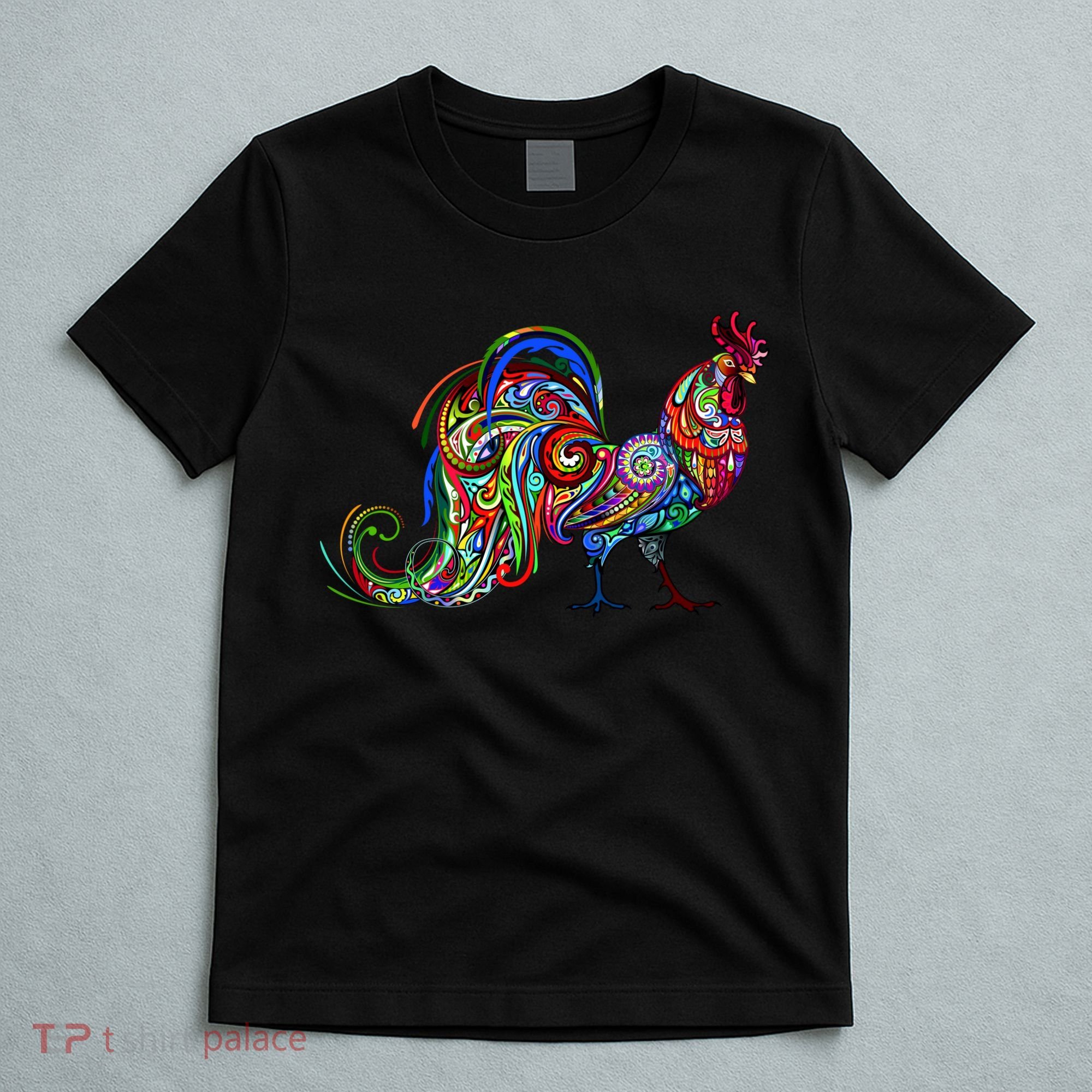 Rooster Trippy Cockerel Cock T-Shirt