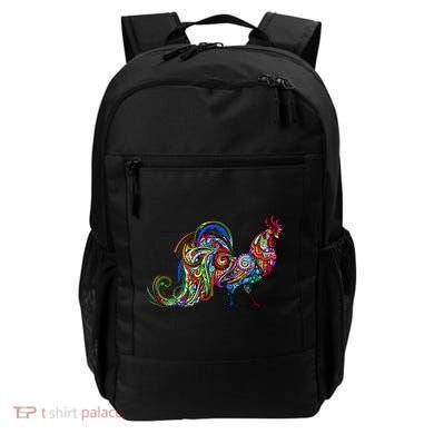 Rooster Trippy Cockerel Cock Backpack