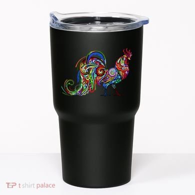 Rooster Trippy Cockerel Cock Tumbler