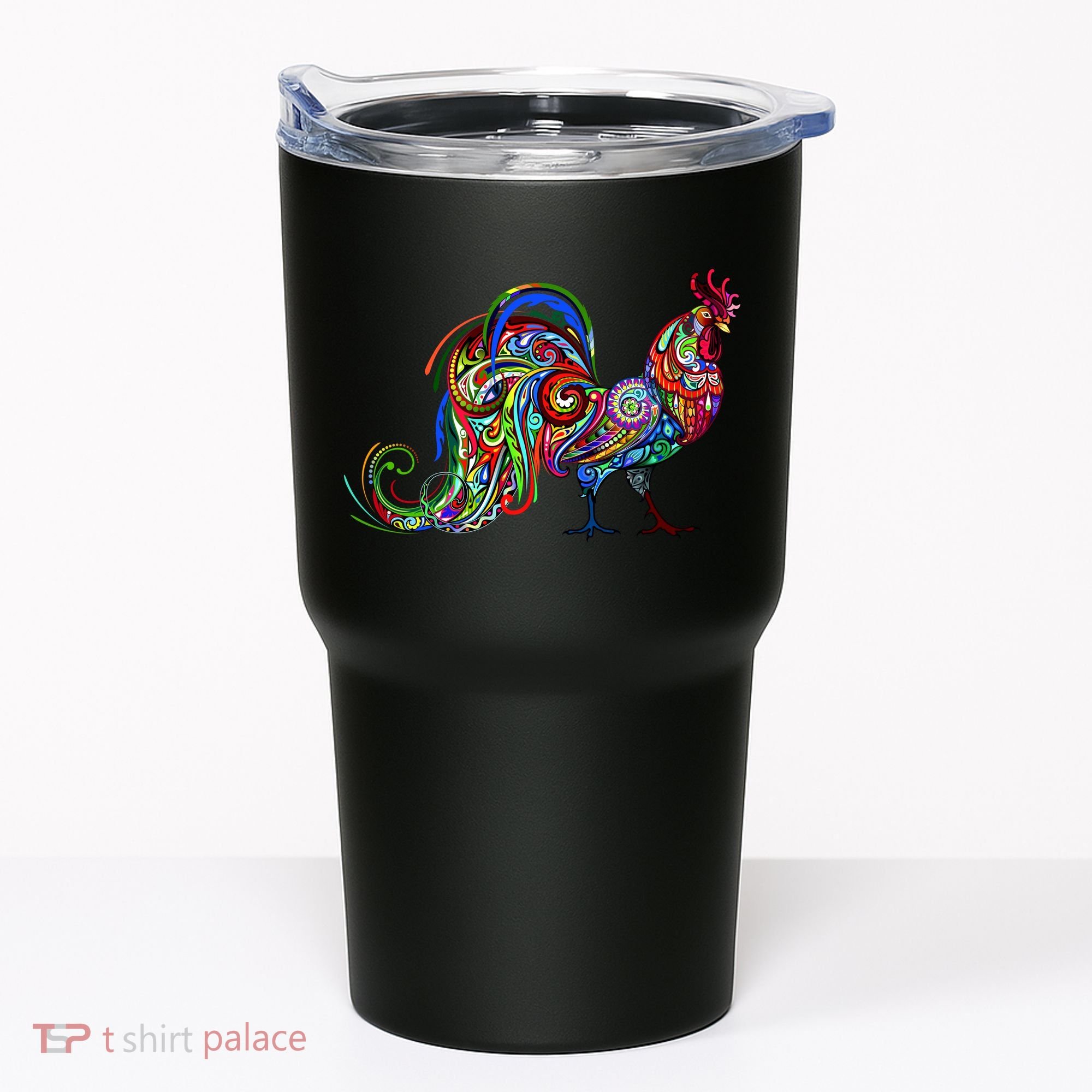 Rooster Trippy Cockerel Cock Tumbler