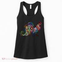 Rooster Trippy Cockerel Cock Women's Tank Top thumb 0