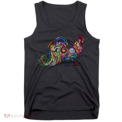 Rooster Trippy Cockerel Cock Tank Top