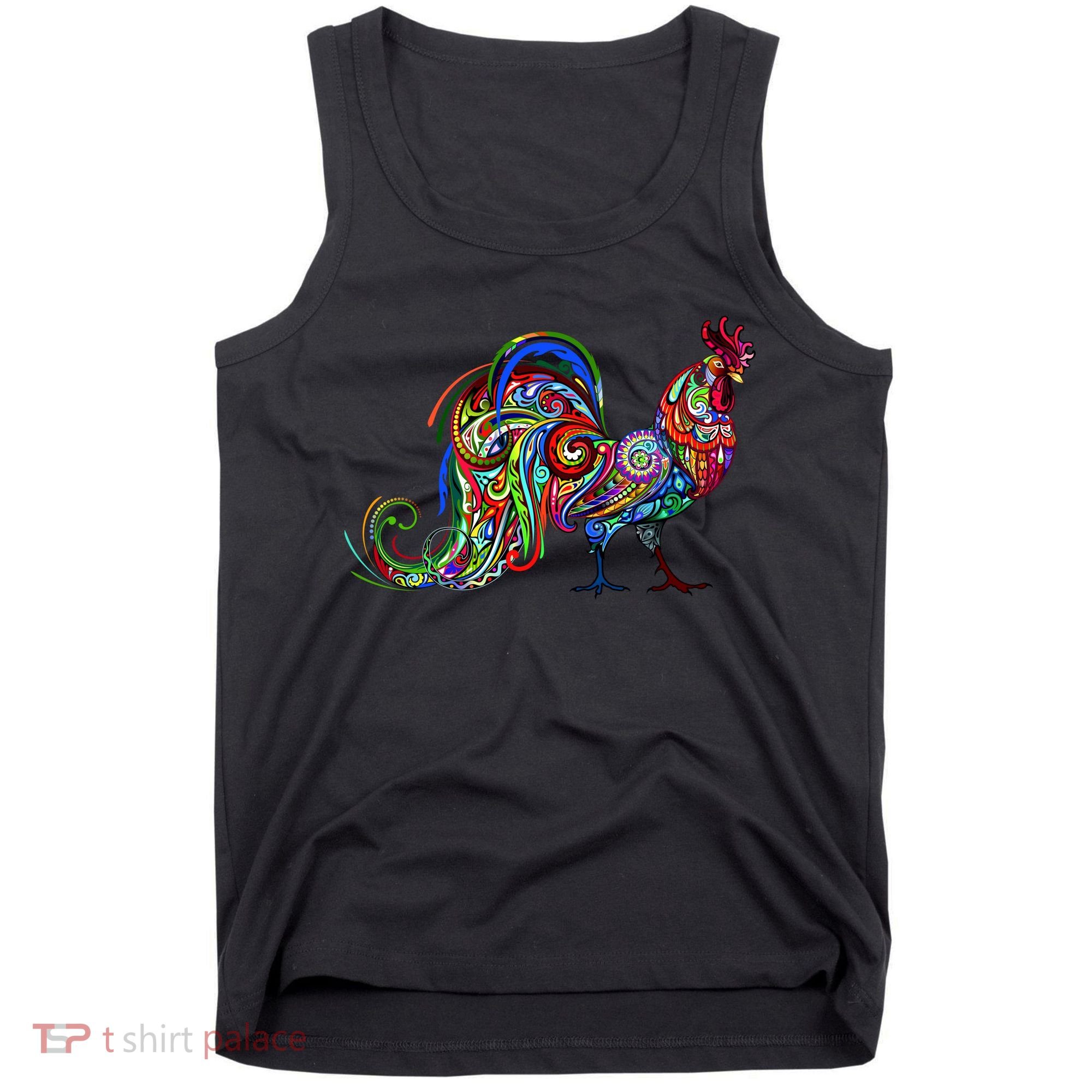 Rooster Trippy Cockerel Cock Tank Top