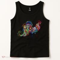 Rooster Trippy Cockerel Cock Tank Top thumb 2