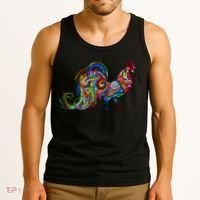 Rooster Trippy Cockerel Cock Tank Top thumb 3
