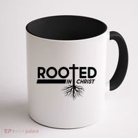 Rooted In Christ Tree Roots Coffee Mug thumb 1
